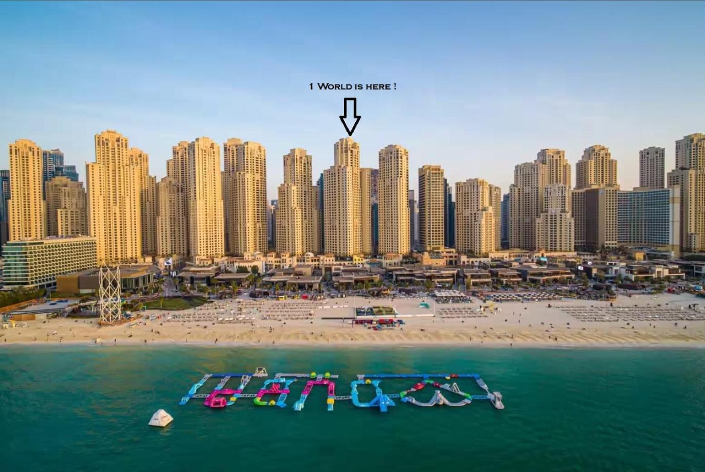 1 World Beach Property, Jbr, Award Winning Hostel, Coliving, Near Metro Dubaj Kültér fotó